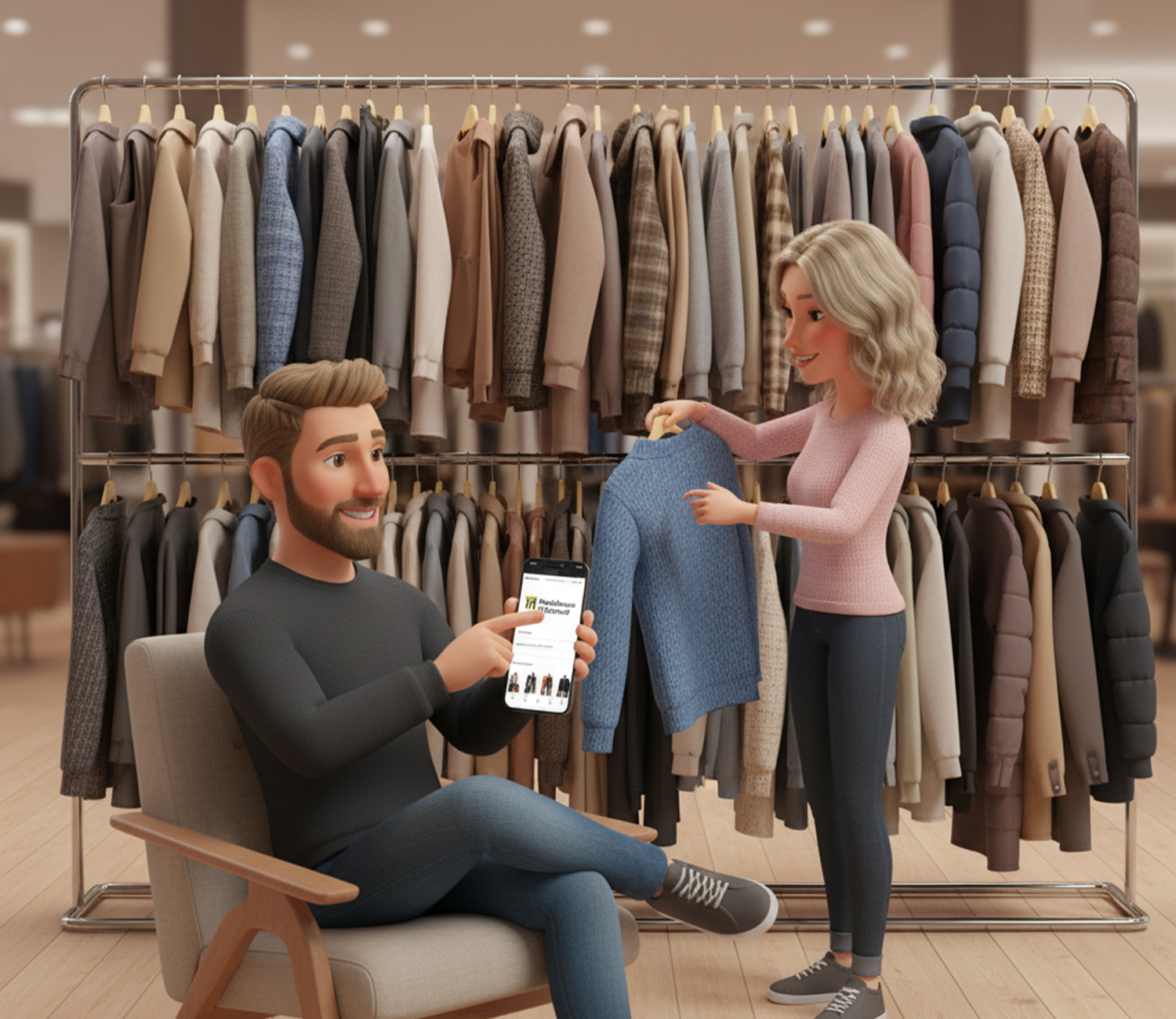 Screenshot eines Store-Menüpunkt-Ansicht